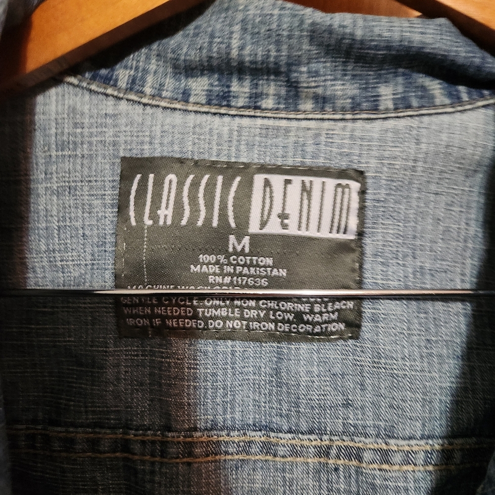 Vintage BN Banna Classic Denim Mens M Jacket - Picture 2 of 6